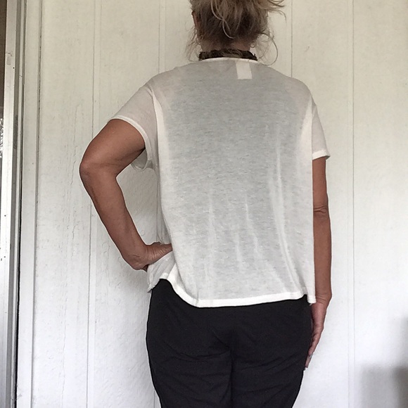 WE THE FREE BY FREE PEOPLE WHITE SURPLICE WRAP WHITE TOP MEDIUM NWOT - Picture 10 of 11